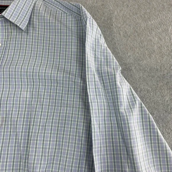 UNTUCKit Mens XL Long Sleeve Button Down Shirt Plaid Cotton Blue Green Cotton - Picture 5 of 13
